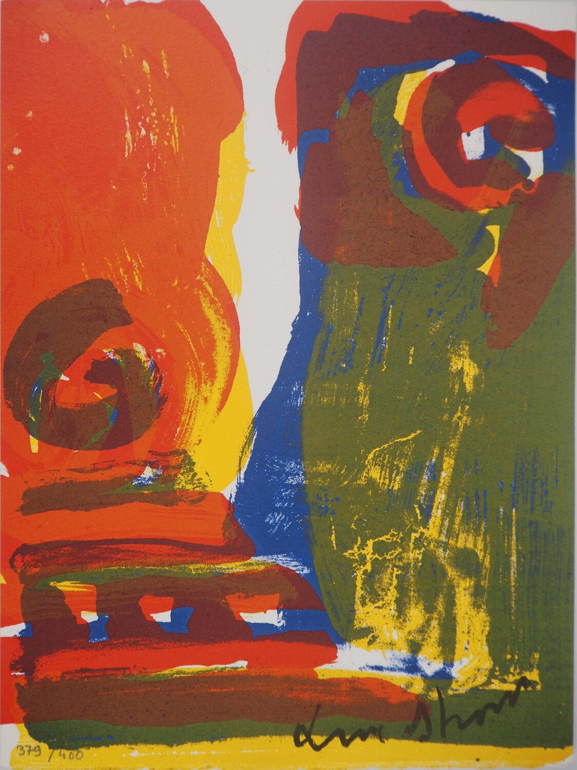 Portrait de l'ancêtre, Lithographie originale signée Bengt Lindström Impresión en venta