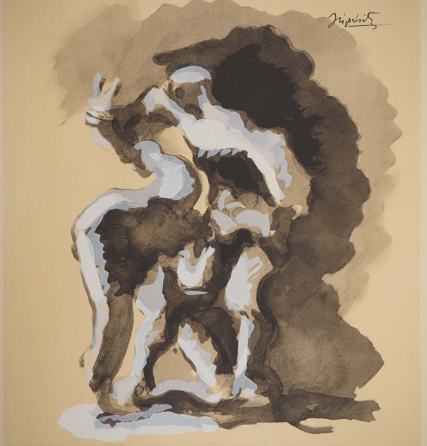 L'aigle dévorant à Prométhée Jacques Lipchitz Druck zu verkaufen