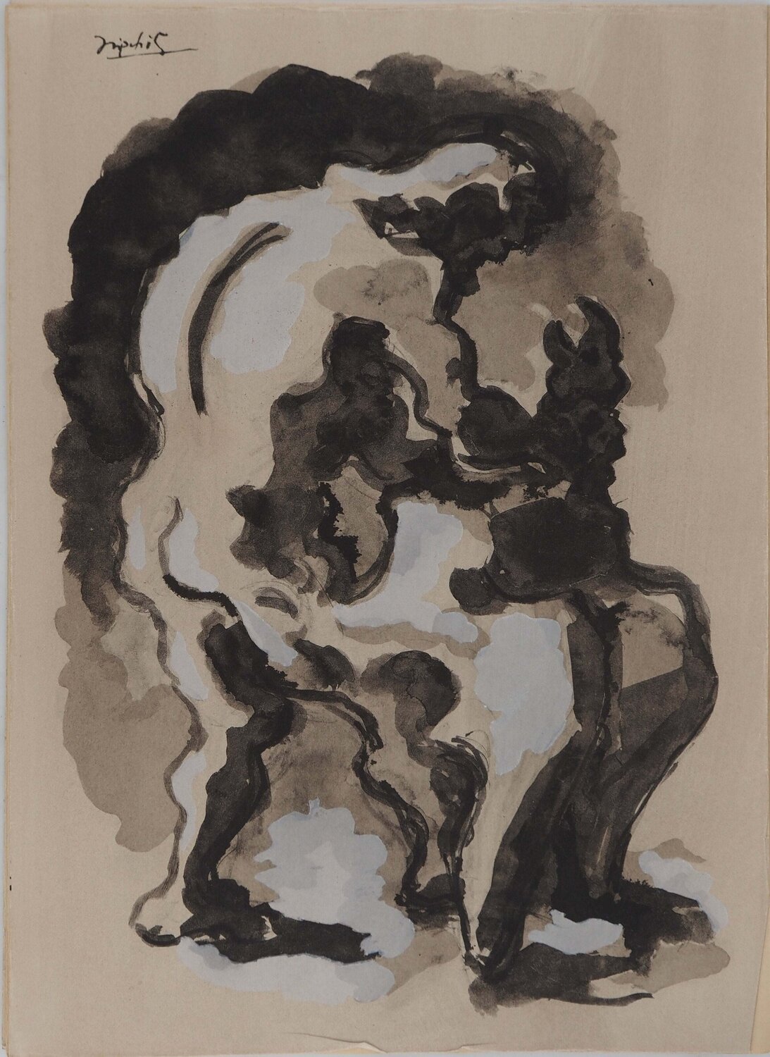 Prométhée se débattant Jacques Lipchitz Druck zu verkaufen