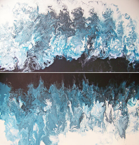 Weekend at Lake Como --Diptych par Jo Moore, Peinture en vente sur Singulart