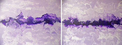 The Scent of Lavender--Diptych par Jo Moore, Peinture en vente sur Singulart