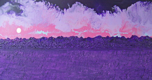 Violet Vespers van Jo Moore, Schilderij te koop op Singulart