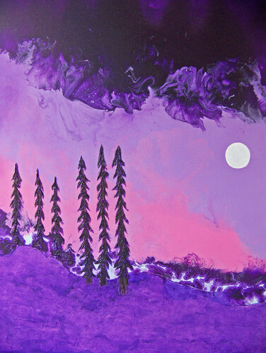 Purple Mountain Majesty von Jo Moore, Malerei kaufen auf Singulart