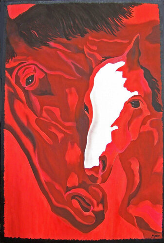 Warm Love par Jo Moore, Peinture en vente sur Singulart