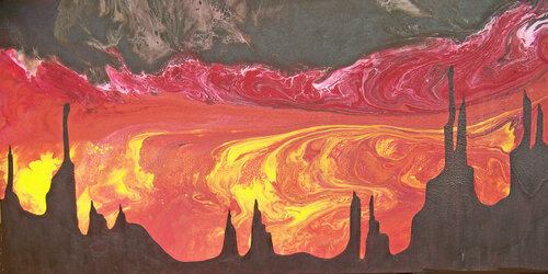 Sierra Vista--from the Antiquity Series par Jo Moore, Peinture en vente sur Singulart