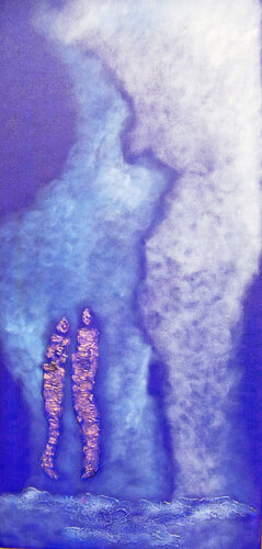 First Kiss par Jo Moore, Peinture en vente sur Singulart