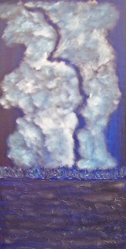 Blue Sloo par Jo Moore, Peinture en vente sur Singulart