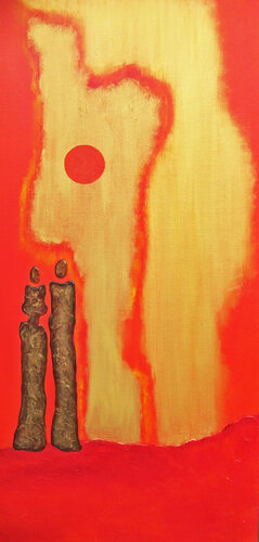 Kissed by the Sun IV par Jo Moore, Peinture en vente sur Singulart