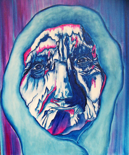 Between the Lines of Age II van Jo Moore, Schilderij te koop op Singulart