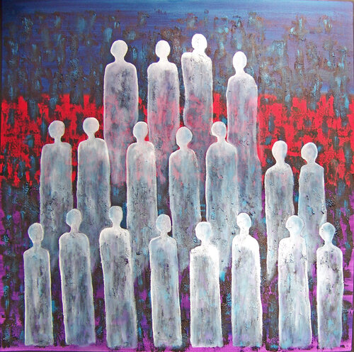 Gathering of Nations II van Jo Moore, Schilderij te koop op Singulart