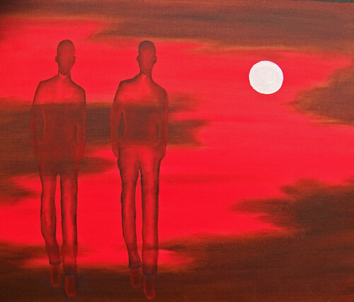 The Witnesses II van Jo Moore, Schilderij te koop op Singulart