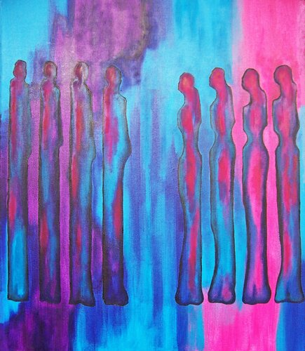 Block Party von Jo Moore, Malerei kaufen auf Singulart