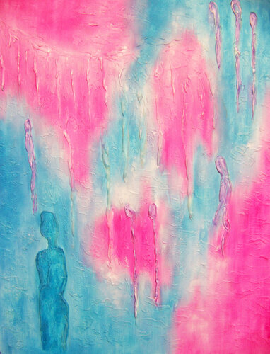 Summer Rain IV par Jo Moore, Peinture en vente sur Singulart