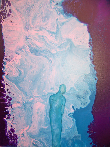 Above the Garden par Jo Moore, Peinture en vente sur Singulart