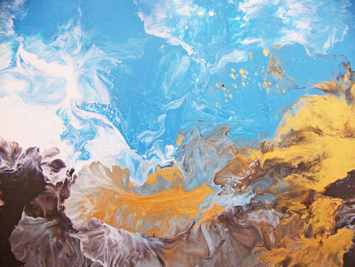 Earth and Sky I par Jo Moore, Peinture en vente sur Singulart