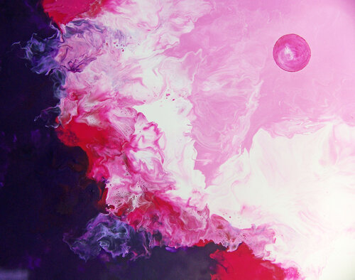 Bloodshot Moon II von Jo Moore, Malerei kaufen auf Singulart