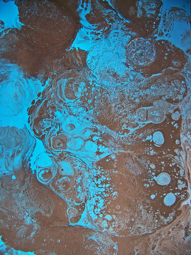 Rhapsody in Black and Blue II (V) par Jo Moore, Peinture en vente sur Singulart