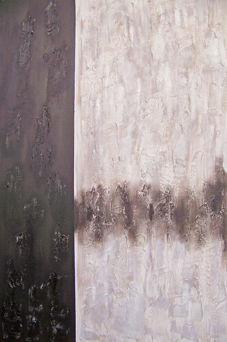 Where Black Meets White II par Jo Moore, Peinture en vente sur Singulart
