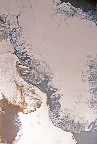 The Earth's Gentle Flow (V) di Jo Moore, Pittura in vendita su Singulart