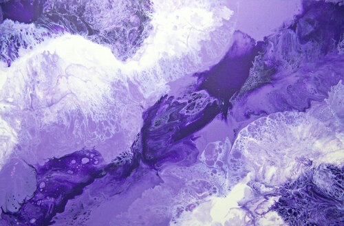 Rhapsody in Lavender (H) de Jo Moore, Pintura a la venta en Singulart