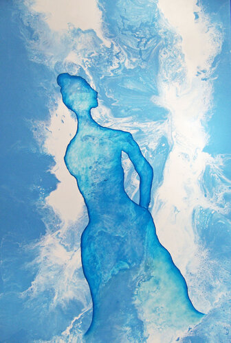 Blue Muse II de Jo Moore, Pintura a la venta en Singulart