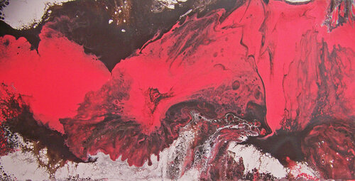 and the walls came down... van Jo Moore, Schilderij te koop op Singulart