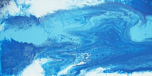 Movement in Blue III par Jo Moore, Peinture en vente sur Singulart