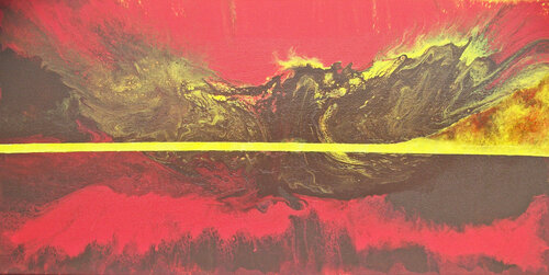 When Dark Clouds Hide the Day par Jo Moore, Peinture en vente sur Singulart