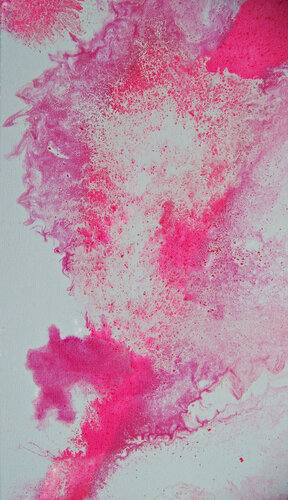 Through Rose-Colored Glasses (V) par Jo Moore, Peinture en vente sur Singulart