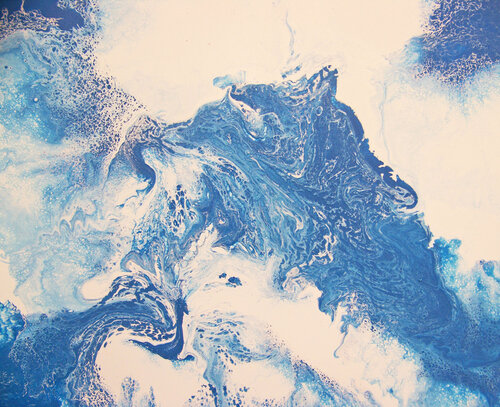 Blue Light par Jo Moore, Peinture en vente sur Singulart