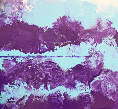 Violet Variation I par Jo Moore, Peinture en vente sur Singulart