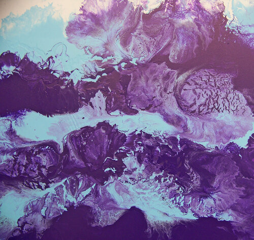 Violet Variation II par Jo Moore, Peinture en vente sur Singulart
