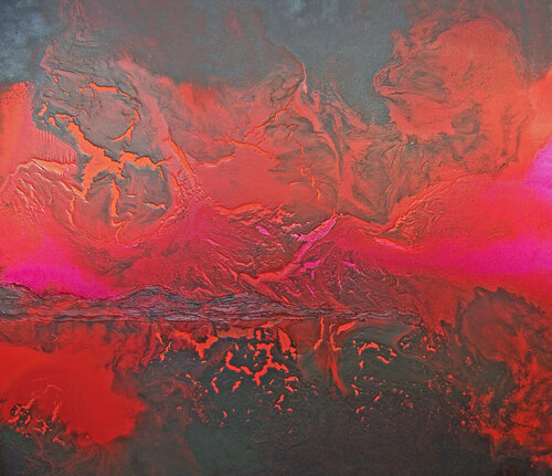 Beneath the Rising Sun di Jo Moore, Pittura in vendita su Singulart