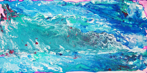 Movement in Blue II van Jo Moore, Schilderij te koop op Singulart