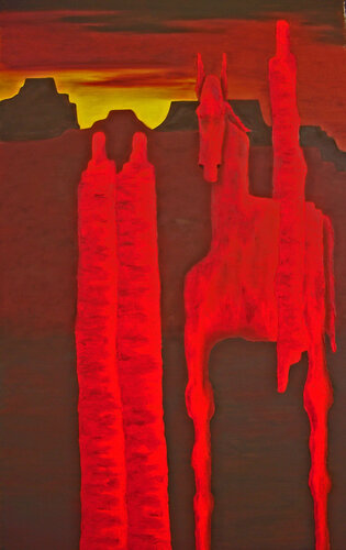 Horse with No Name di Jo Moore, Pittura in vendita su Singulart