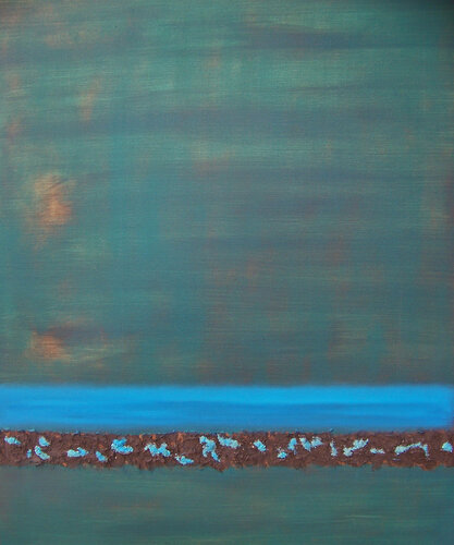 Turquoise Trail II van Jo Moore, Schilderij te koop op Singulart