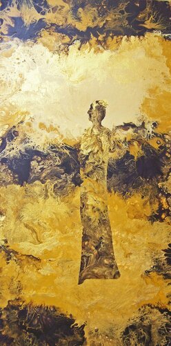 Muse Dorée (Golden Muse) van Jo Moore, Schilderij te koop op Singulart