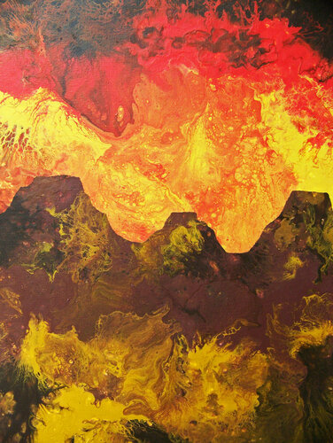 Tres Hermanas I van Jo Moore, Schilderij te koop op Singulart
