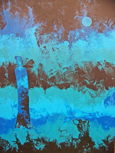Blue Muse van Jo Moore, Schilderij te koop op Singulart