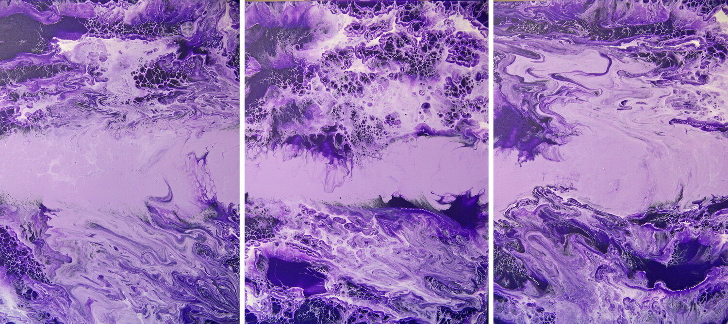 The Scent of Lavender V--- Triptych Jo Moore