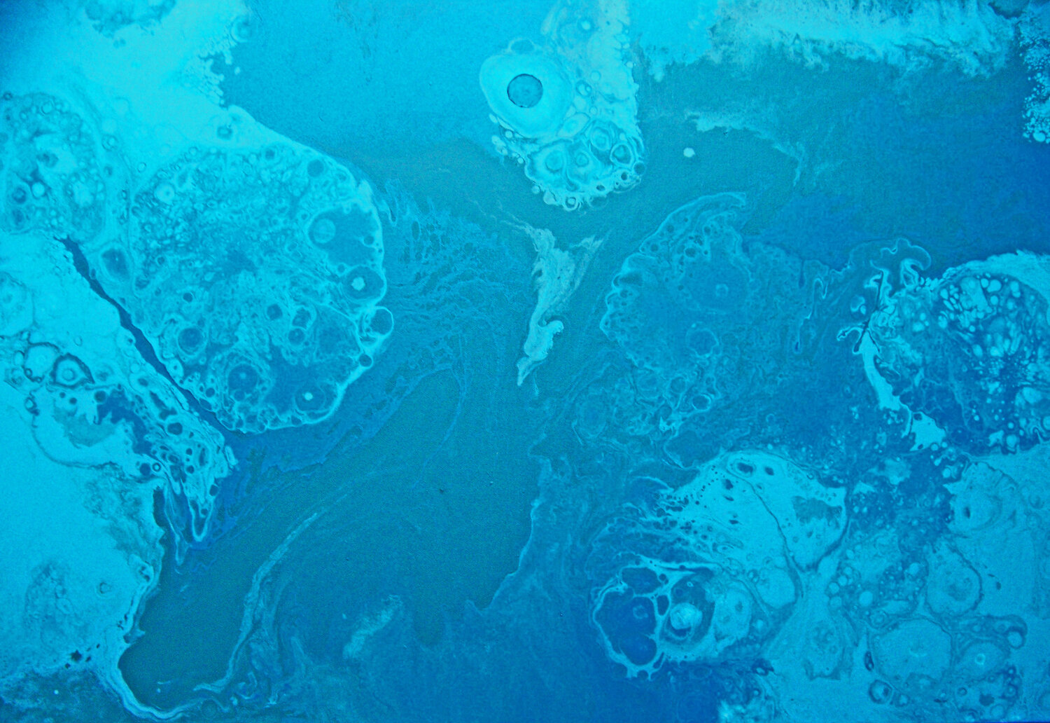 Blue on Blue on Blue (H) Jo Moore