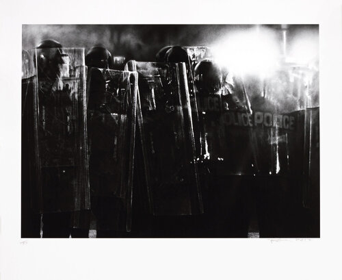 Untitled (Riot Cops), from Charcoal von Robert Longo, Druck kaufen auf Singulart