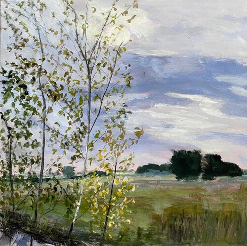 Sinking October Sun par Nikki Wheeler, Peinture en vente sur Singulart