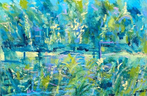 Walking into the Light by Nikki Wheeler, Painting for Sale on Singulart
