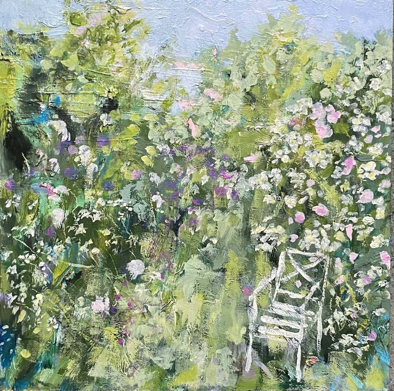 Garden Corner Nikki Wheeler Original painting for sale