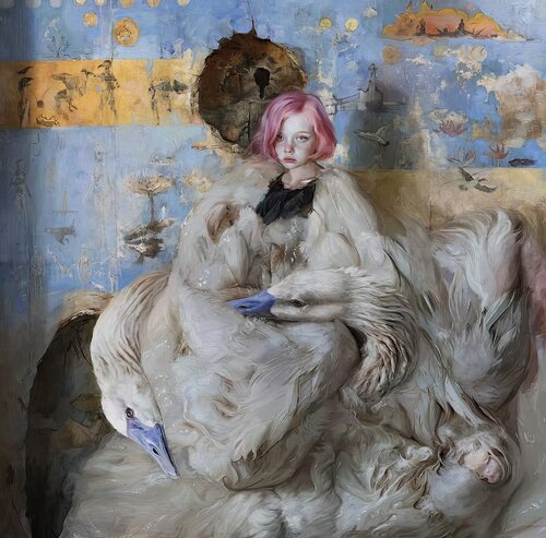 Her new suit by Guillermo Lorca, Print for Sale on Singulart