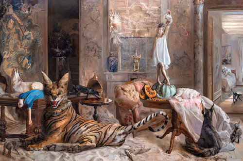 The tea house by Guillermo Lorca, Print for Sale on Singulart