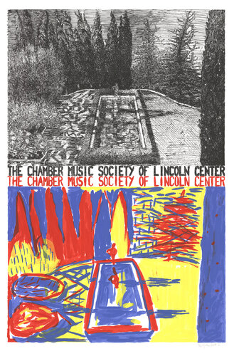 Chamber Music of Lincoln Center - 1981 Serigraph - SIGNED 35" x 23.5" par Jennifer Losch Bartlett, Édition en vente sur Singulart