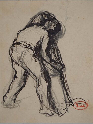 Le photographe by Maximilien Luce, Drawing for Sale on Singulart