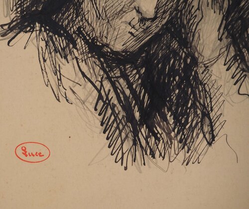 L'inquiétude by Maximilien Luce, Work on Paper for Sale on Singulart